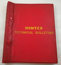 15 bollettini tecnici Mintex a cartella - freni ad aria - pastiglie freno ecc - anni '60
