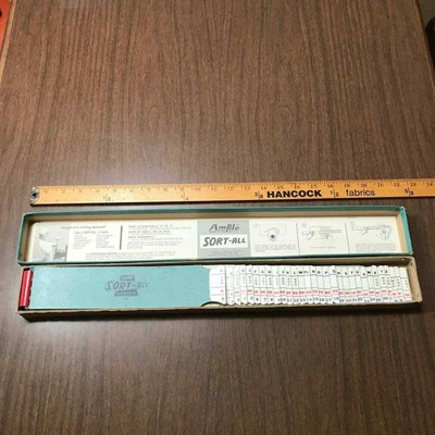 Amfile Sort-all Sorter A31 with box + instructions 22'' complete 1957 functional