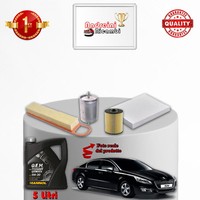 Wartungskit 4 Filter + 5 Liter 5W30 Peugeot 508 1.6 VTI 88KW AB 2010