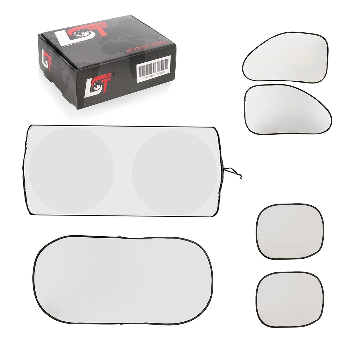 Sun Protection UV Protection 6 Pieces Windshield Cover opaque for RENAULT