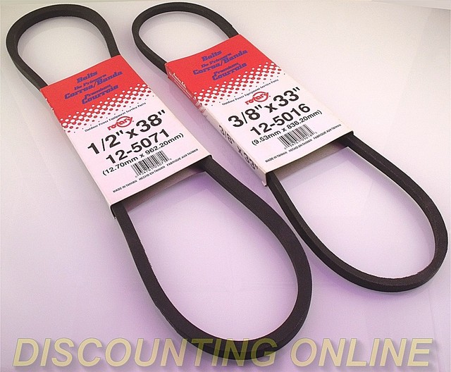 PREMIUM BELT SET FITS MURRAY 579932MA & 585416 SNOW BLOWER 579932