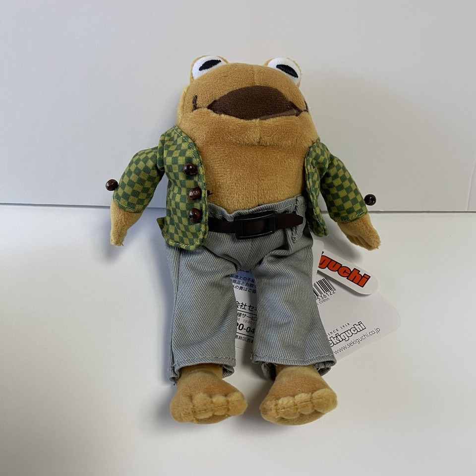 Frog and Toad Plush Set of 2 Stuffed Animal Small Sekiguchi Japan