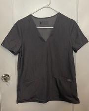    Figs Shirt Women S Graphite Grey Pocket Scrub Top Casual Ladies   