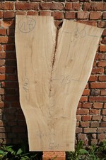 Baumscheibe Holzscheibe Tischplatte Couchtisch Eiche Brett Wildeiche Astig No.18