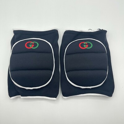 Gucci Women's Black GG Logo Knee Pad Fashion Show Limited Edition L 593478 1077