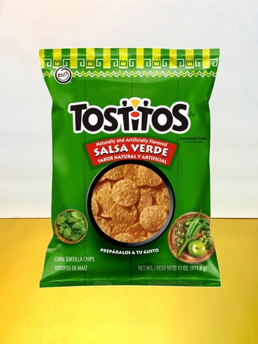 〽️ New Exclusive Tostitos Salsa Verde Pepper Paprika Jalapeno Tortilla Chips 9oz