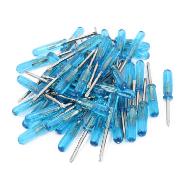 50stk. 2mm Bit 45mm Länge Plastik Griff Kreuzkopf Phillips Schraubendreher