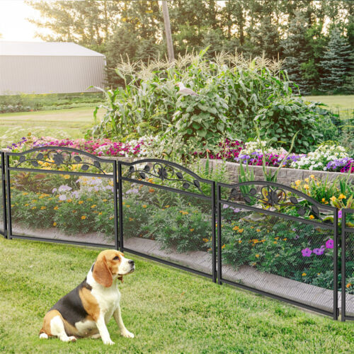5pcs Heavy Duty Garden Fence Outdoor Flower Edging Border Protecter Dog Barrier - Picture 2 of 12