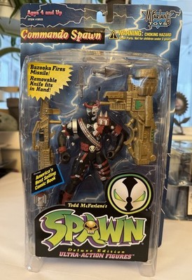 NIB 1995 Todd McFarlane Toys COMMANDO SPAWN Series 2 Version 2 Action Figure