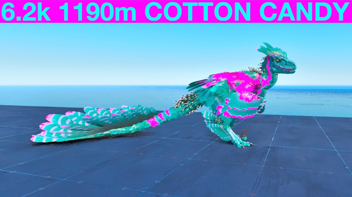 Oggetto Di Gioco ARK: Survival Ascended – Cotton Candy Piromane 13,3k 1325m, PVE ASA, PC