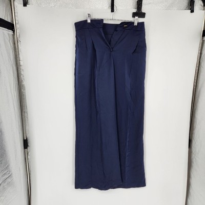 Zara Women's Medium Flowy Satin Effect Pants NWT
