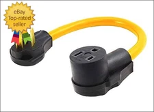 220 Adapter Plug20Inch 250V 10-30P to 6-50R Heavy Duty 30 Amp(Dryer Male) Plug