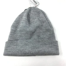 Sole Society Beanie Hat Womens O/S Gray Silver Stripe