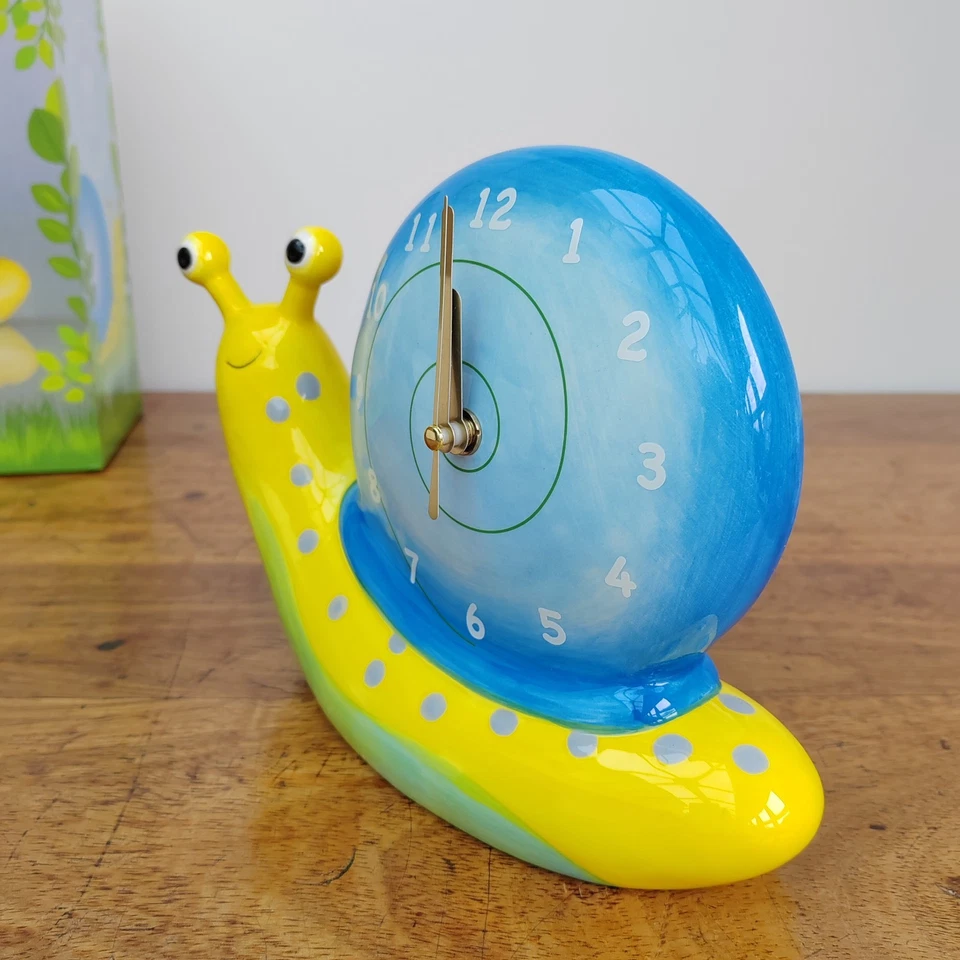 Aynsley Snail Table Clock Animal Party Nursery Collection BNIB New Boxed - Image 4 of 4