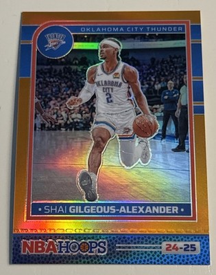 Shai Gilgeous-Alexander 2024-25 Panini Nba Hoops - Premium Orange Prizm /199 MVP