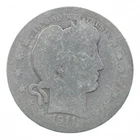 BETTER 1911-D Liberty Barber 90% Silver US Quarter *048