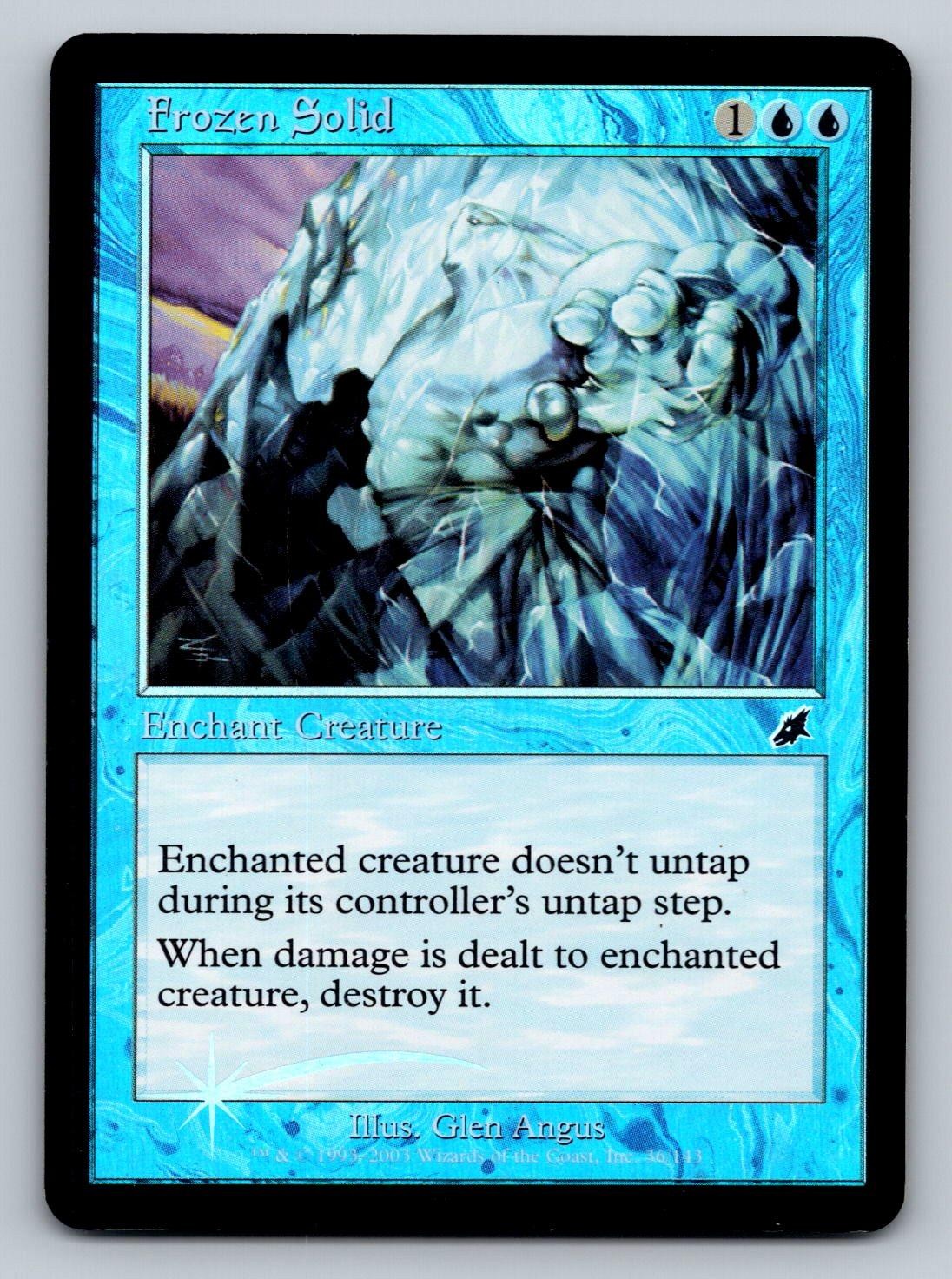 Frozen Solid Scourge 36 C NM Foil Magic: The Gathering