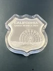 Route 66 – California Santa Monica Pier 1 oz .999 Fine Silver Shield (SMI)