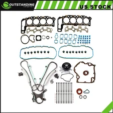 Timing Covers gasket set Water Pump Head Bolts set For 02-03 Dodge Ram 1500 4.7L
