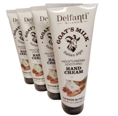 Delfanti Milano ZIEGENMILCH ItalianAlps Feuchtigkeitsspendende Handcreme, 4 Stück