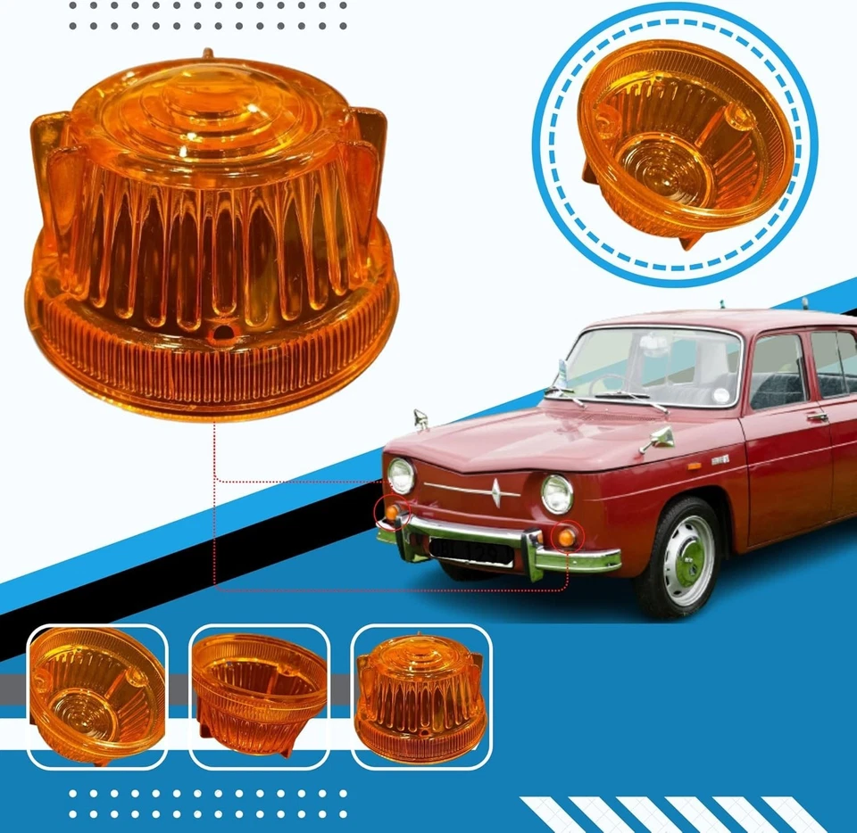 Renault R8 1963 paquete de 2 lentes de luz lateral y trasera Foto 2 de 4