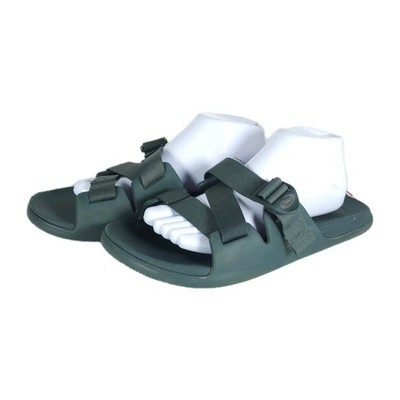 Chaco Men's Chillos US10 Green Strappy Flat Outdoors Slide Sandals 