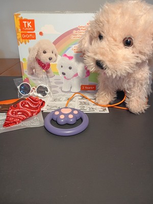  Puppy Dog Toy with Control Leash Realistic Walks Wag Tail Barks Shakes Head 