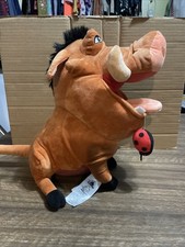 Pumba Disney Parks 17" Pumbaa The Lion King Large Plush With Lady Bug B2