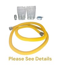 72" Flexible Gas Line Kit for Dryer, Stove, Range, Flexible Stainless Steel