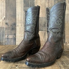 Custom Vintage Unbranded Vibram Sole Moto Western Cowboy Boots Mens 13 D