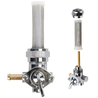 Petcock Fuel Valve 22mm Left Spigot for Harley Davidson Sportster Big Twin Dy...
