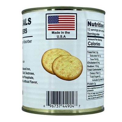 Pilot Bread Survival Crackers   Emergency Food Supply   30-Year Shelf Life   Rea