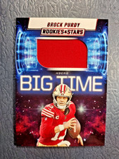 2025 Brock Purdy Panini Rookies & Stars BIG TIME Jersey Insert Card #BT-BPY