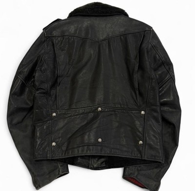 VTG 1960s Sears Leather Shop D Pocket Motorcycle Jacket 42 Talon