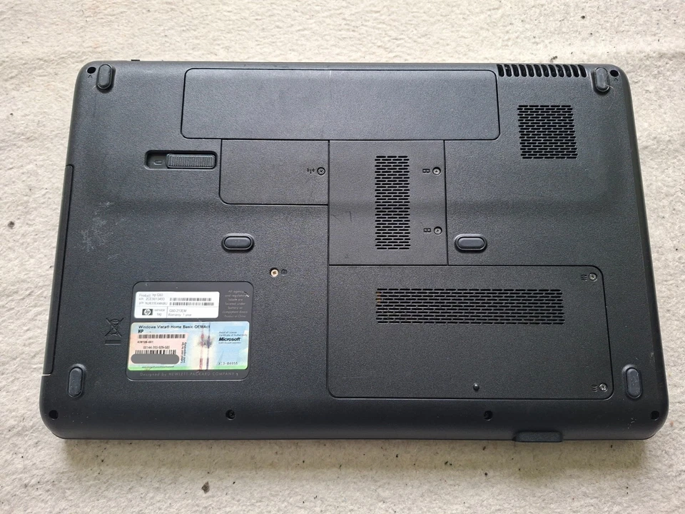 HP G60 213EM Laptop Notebook 17.1" 1GB 250GB SSD Windows 7 SP1 32 BIT Intel DVD - Image 4 of 4