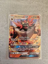 Pokemon TCG Incineroar GX Sun & Moon Base Set 27/149 Ultra Holo Rare Card 