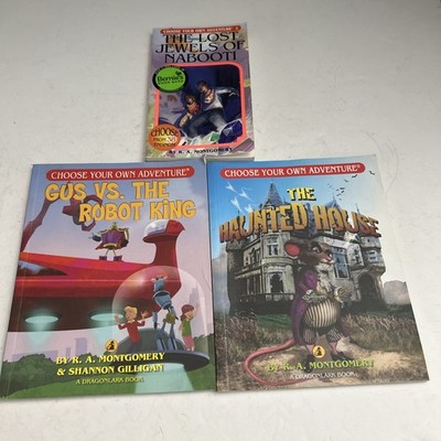 Lot Of 3 Choose Your Own Adventure By R.A. Montgomery Robot King Nabooti Haunted