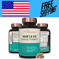 Hair La Vie Live Conscious Clinical Formula Growth 90 Count (Pack of 1)