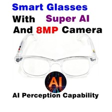6K AI Smart Glasses 8MP Camera Bluetooth Call Voice HD Video Recording