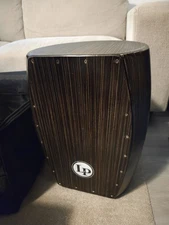 Latin Percussion LP Brown Barrel Style Cajón with Case