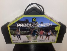 PaddleSmash Outdoor Game W/ Foldable Court, Net , 4 Paddles,  2 Pickleballs