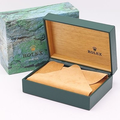 Rolex Uhrenbox Gehäuse Grün Leder Holz 68.00.71 Original