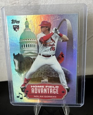 2025 Topps NOLAN GORMAN #HA-1 Home Field Advantage RC ROOKIE St. Louis Cardinals