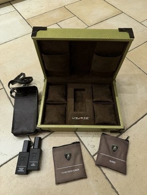 Lamborghini Urus SE Carbon Fiber+Leder Uhr/Uhrenbox/watch case/box S+Performante