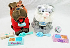 Vtg Catz Dogz Accessories Non Working Cute Htf Brushes Food Water Toys Rare