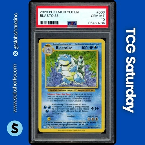 2023 POKEMON CLASSIC COLL. BLAST. & SUICUNE EX DK #003/034 BLASTOISE HOLO PSA 10