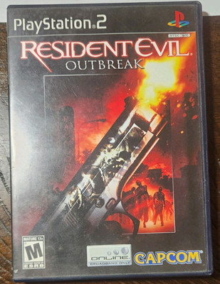 Capcom Resident Evil: Outbreak PS2 Online Play Survival Horror NTSC-U/C M