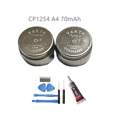 2Pcs Varta CP1254 A4 70mAh Battery For Jabra Elite 75t 85t earbuds Headset