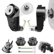 JRRXM 2PCS 24V RS555 35000RPM Motor Gearbox Kids Ride-On Toy Conversion