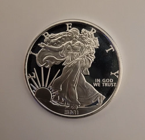 Sunshine Minting (SMI) Walking Liberty 1 ounce silver round .999 fine silver